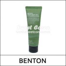 [BENTON] ★ Big Sale 70% ★ (sc) Deep Green Tea Cleansing Foam 120g / EXP 2024.09 / 3599(8) / 10,000 won(8)